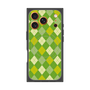 プレミアムスクエアケース with MagSafe［ Argyle - Green ］