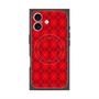 プレミアムスクエアケース with MagSafe［ Argyle - Red ］
