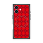 プレミアムスクエアケース with MagSafe［ Argyle - Red ］