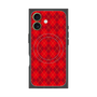プレミアムスクエアケース with MagSafe［ Argyle - Red ］