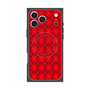 プレミアムスクエアケース with MagSafe［ Argyle - Red ］