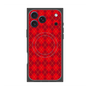 プレミアムスクエアケース with MagSafe［ Argyle - Red ］