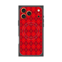 プレミアムスクエアケース with MagSafe［ Argyle - Red ］