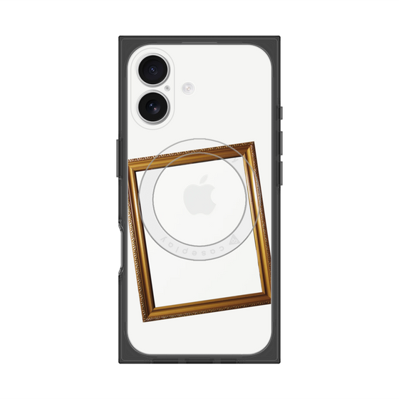 プレミアムスクエアケース with MagSafe［ Photo Frame - White ］