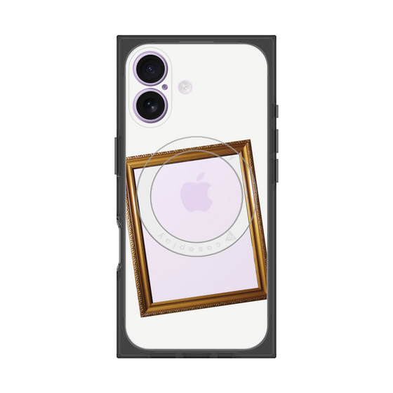 プレミアムスクエアケース with MagSafe［ Photo Frame - White ］