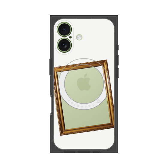 プレミアムスクエアケース with MagSafe［ Photo Frame - White ］