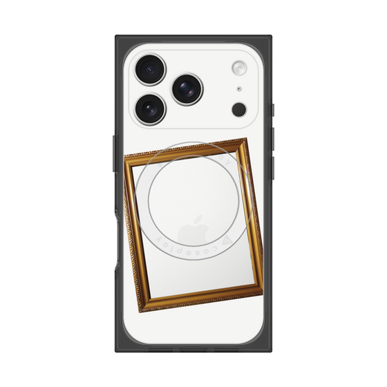 プレミアムスクエアケース with MagSafe［ Photo Frame - White ］