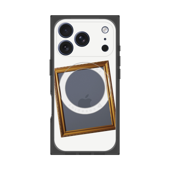 プレミアムスクエアケース with MagSafe［ Photo Frame - White ］