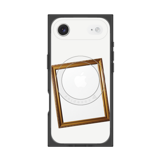 プレミアムスクエアケース with MagSafe［ Photo Frame - White ］