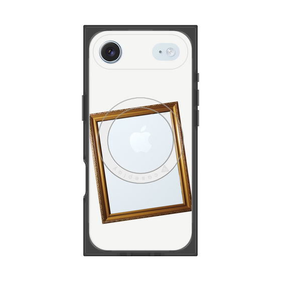 プレミアムスクエアケース with MagSafe［ Photo Frame - White ］
