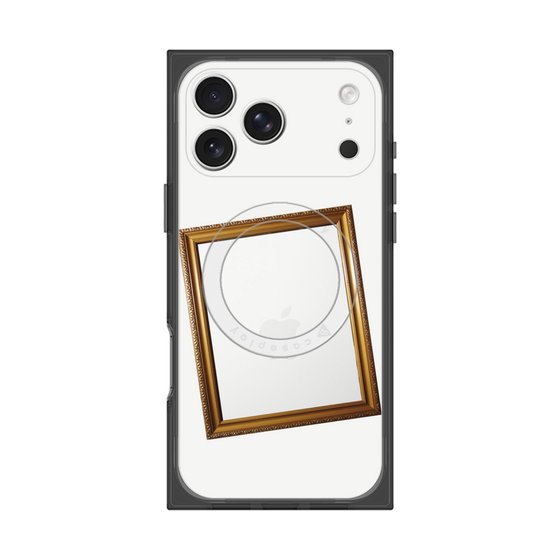 プレミアムスクエアケース with MagSafe［ Photo Frame - White ］