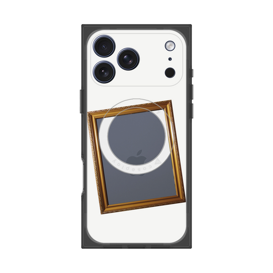 プレミアムスクエアケース with MagSafe［ Photo Frame - White ］