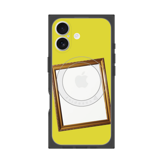 プレミアムスクエアケース with MagSafe［ Photo Frame - Yellow ］