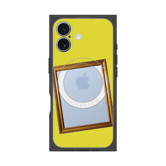 プレミアムスクエアケース with MagSafe［ Photo Frame - Yellow ］