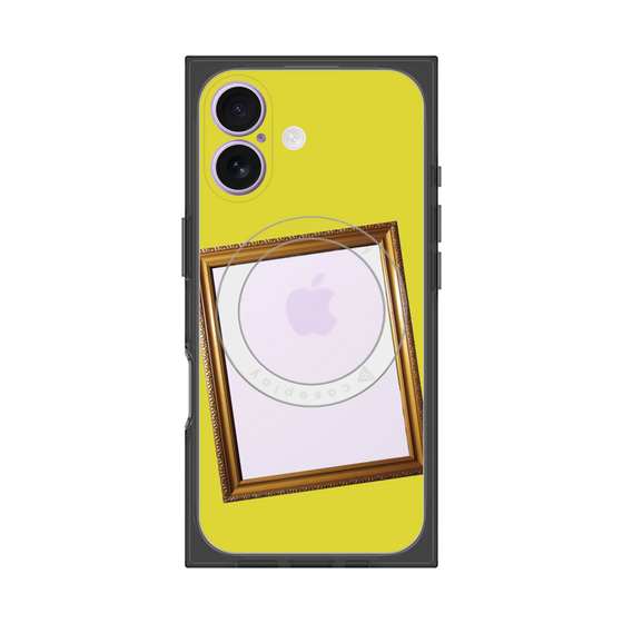 プレミアムスクエアケース with MagSafe［ Photo Frame - Yellow ］