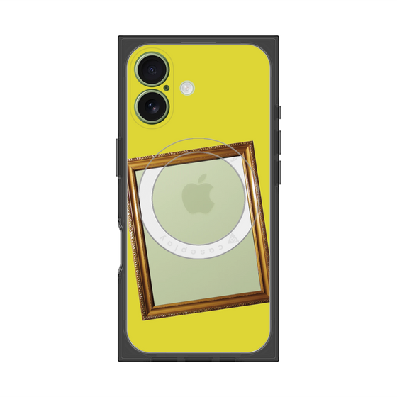 プレミアムスクエアケース with MagSafe［ Photo Frame - Yellow ］