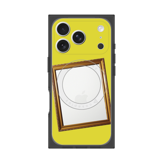 プレミアムスクエアケース with MagSafe［ Photo Frame - Yellow ］