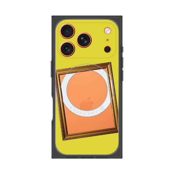 プレミアムスクエアケース with MagSafe［ Photo Frame - Yellow ］