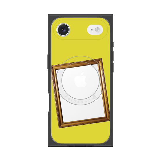 プレミアムスクエアケース with MagSafe［ Photo Frame - Yellow ］