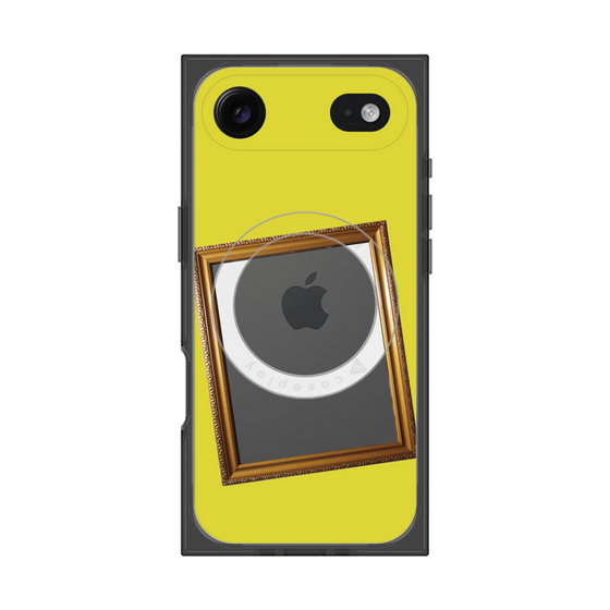 プレミアムスクエアケース with MagSafe［ Photo Frame - Yellow ］