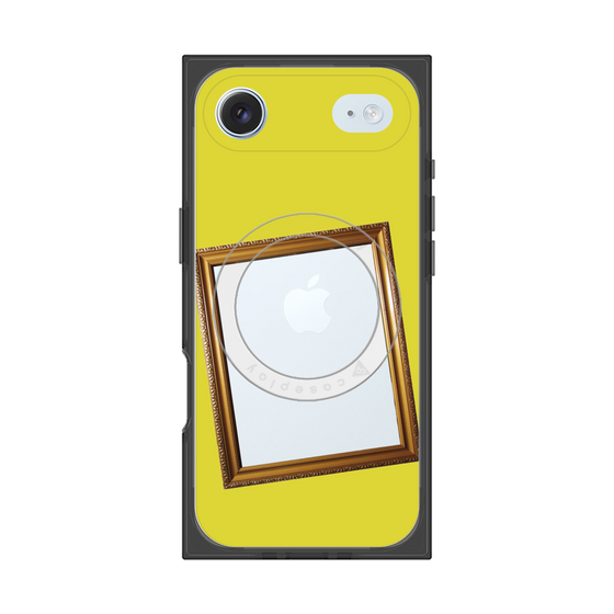 プレミアムスクエアケース with MagSafe［ Photo Frame - Yellow ］