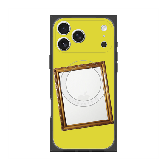 プレミアムスクエアケース with MagSafe［ Photo Frame - Yellow ］