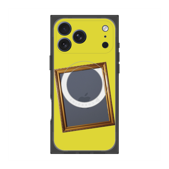 プレミアムスクエアケース with MagSafe［ Photo Frame - Yellow ］