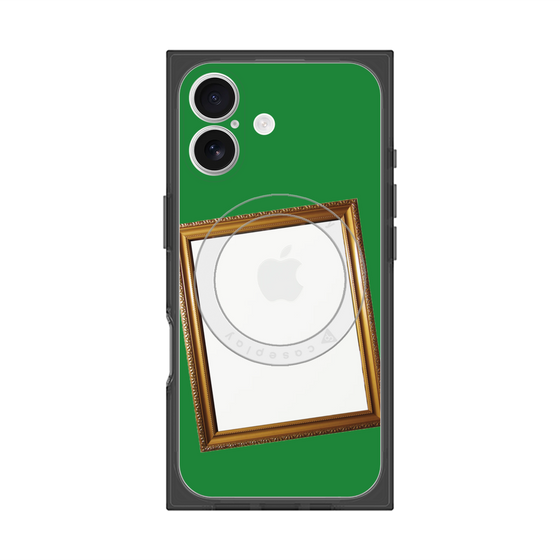 プレミアムスクエアケース with MagSafe［ Photo Frame - Green ］