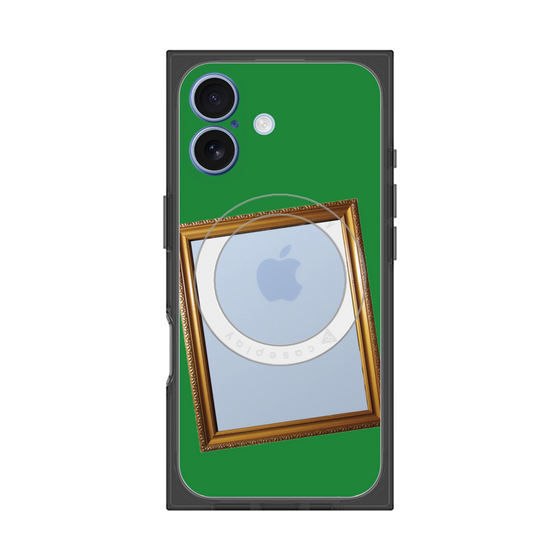 プレミアムスクエアケース with MagSafe［ Photo Frame - Green ］