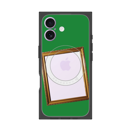 プレミアムスクエアケース with MagSafe［ Photo Frame - Green ］