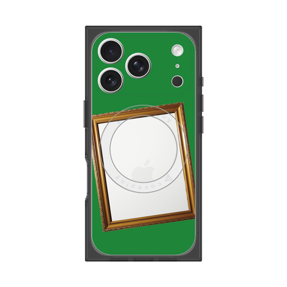 プレミアムスクエアケース with MagSafe［ Photo Frame - Green ］