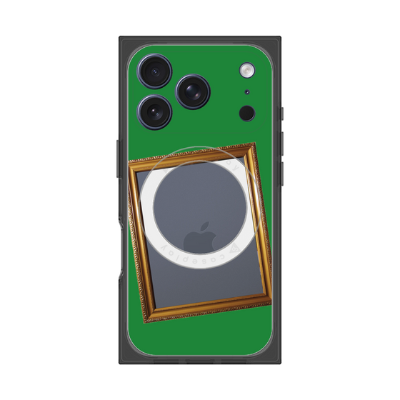 プレミアムスクエアケース with MagSafe［ Photo Frame - Green ］