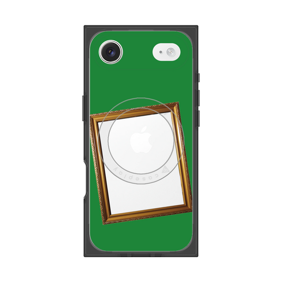 プレミアムスクエアケース with MagSafe［ Photo Frame - Green ］