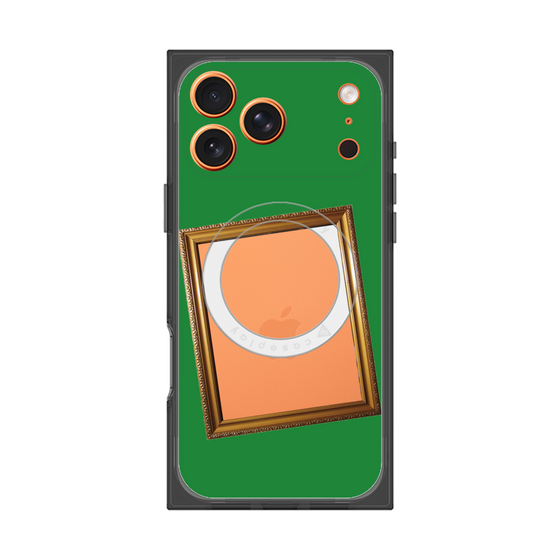 プレミアムスクエアケース with MagSafe［ Photo Frame - Green ］