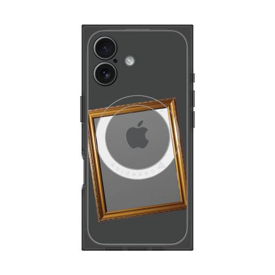 プレミアムスクエアケース with MagSafe［ Photo Frame - Gray ］