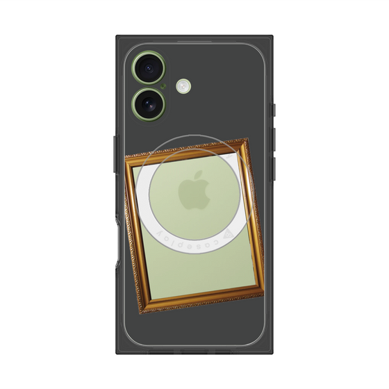 プレミアムスクエアケース with MagSafe［ Photo Frame - Gray ］