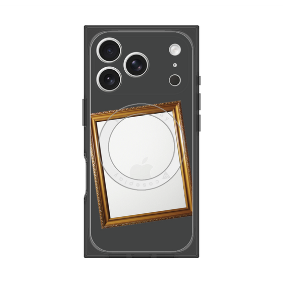 プレミアムスクエアケース with MagSafe［ Photo Frame - Gray ］