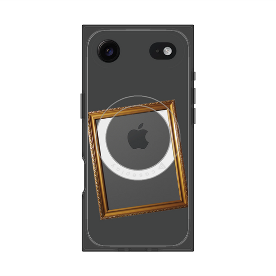 プレミアムスクエアケース with MagSafe［ Photo Frame - Gray ］