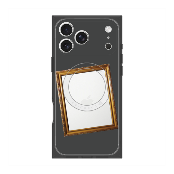 プレミアムスクエアケース with MagSafe［ Photo Frame - Gray ］