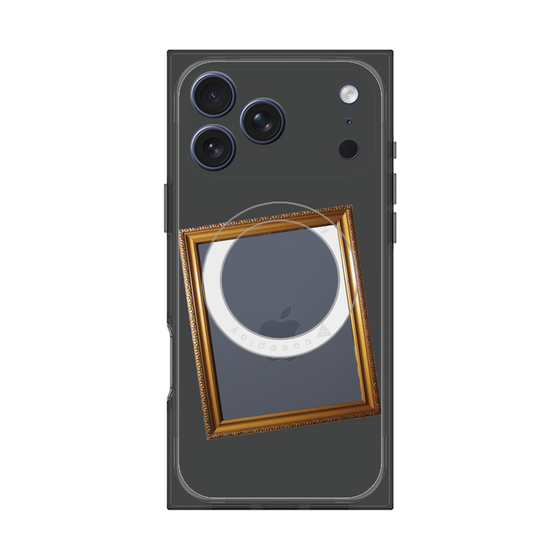 プレミアムスクエアケース with MagSafe［ Photo Frame - Gray ］