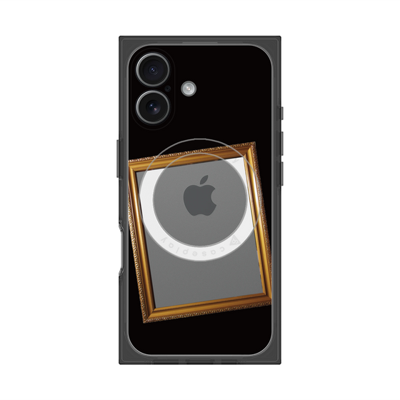 プレミアムスクエアケース with MagSafe［ Photo Frame - Black ］