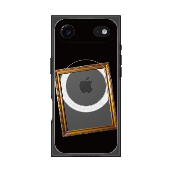 プレミアムスクエアケース with MagSafe［ Photo Frame - Black ］