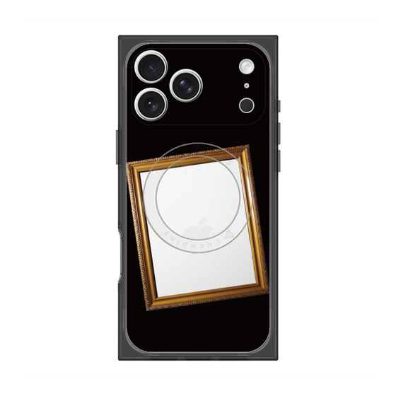 プレミアムスクエアケース with MagSafe［ Photo Frame - Black ］