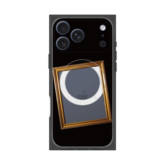 プレミアムスクエアケース with MagSafe［ Photo Frame - Black ］