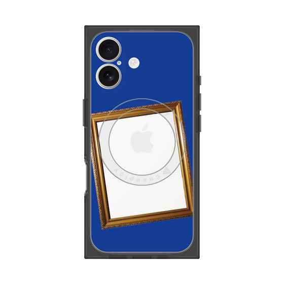 プレミアムスクエアケース with MagSafe［ Photo Frame - Blue ］