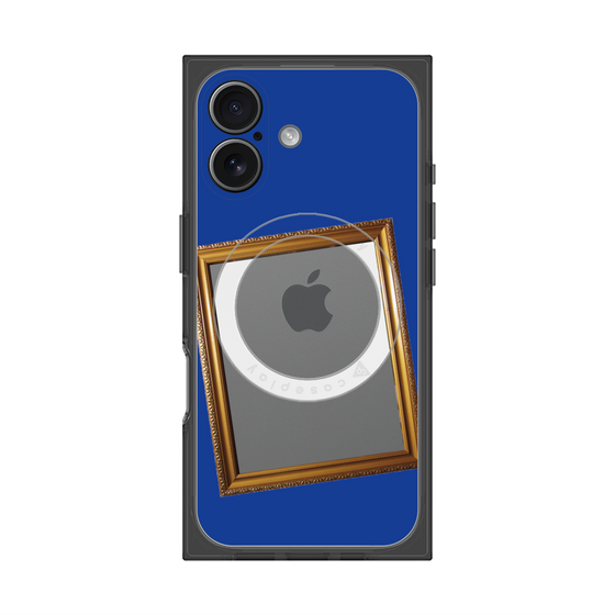 プレミアムスクエアケース with MagSafe［ Photo Frame - Blue ］