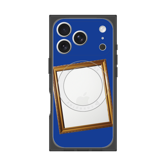 プレミアムスクエアケース with MagSafe［ Photo Frame - Blue ］