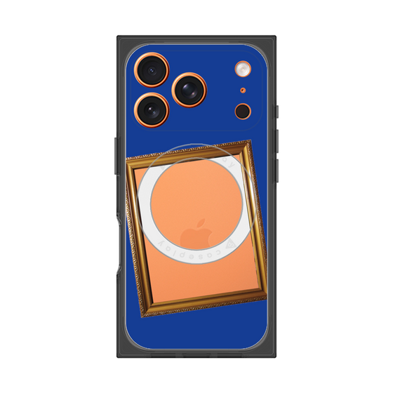 プレミアムスクエアケース with MagSafe［ Photo Frame - Blue ］