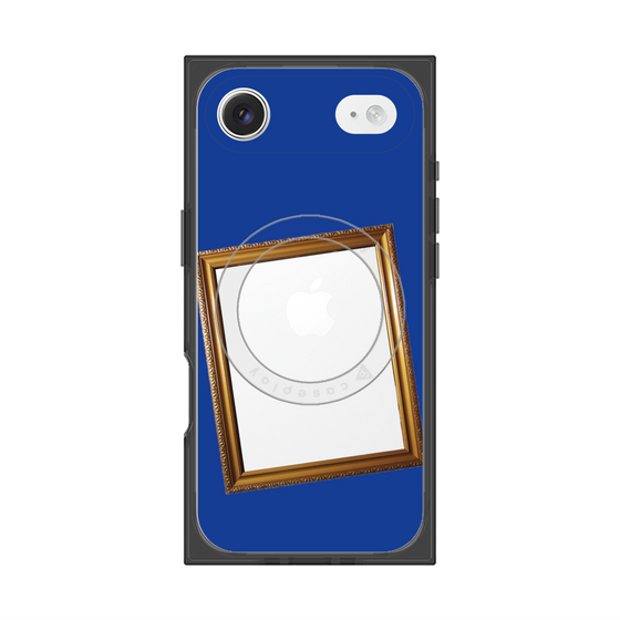 プレミアムスクエアケース with MagSafe［ Photo Frame - Blue ］