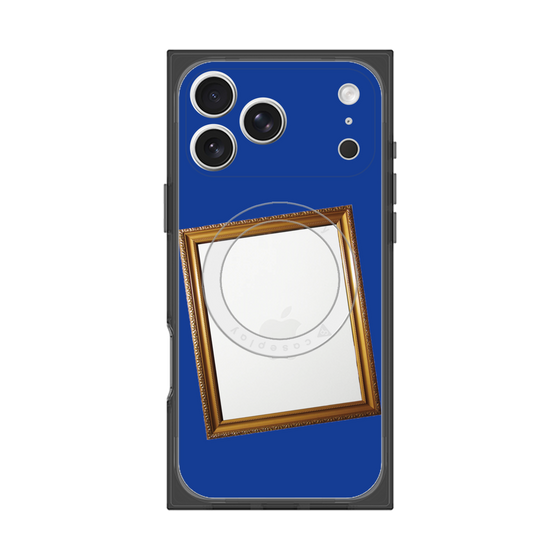 プレミアムスクエアケース with MagSafe［ Photo Frame - Blue ］